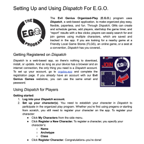 E.G.O. Dispatch Guide 1.1